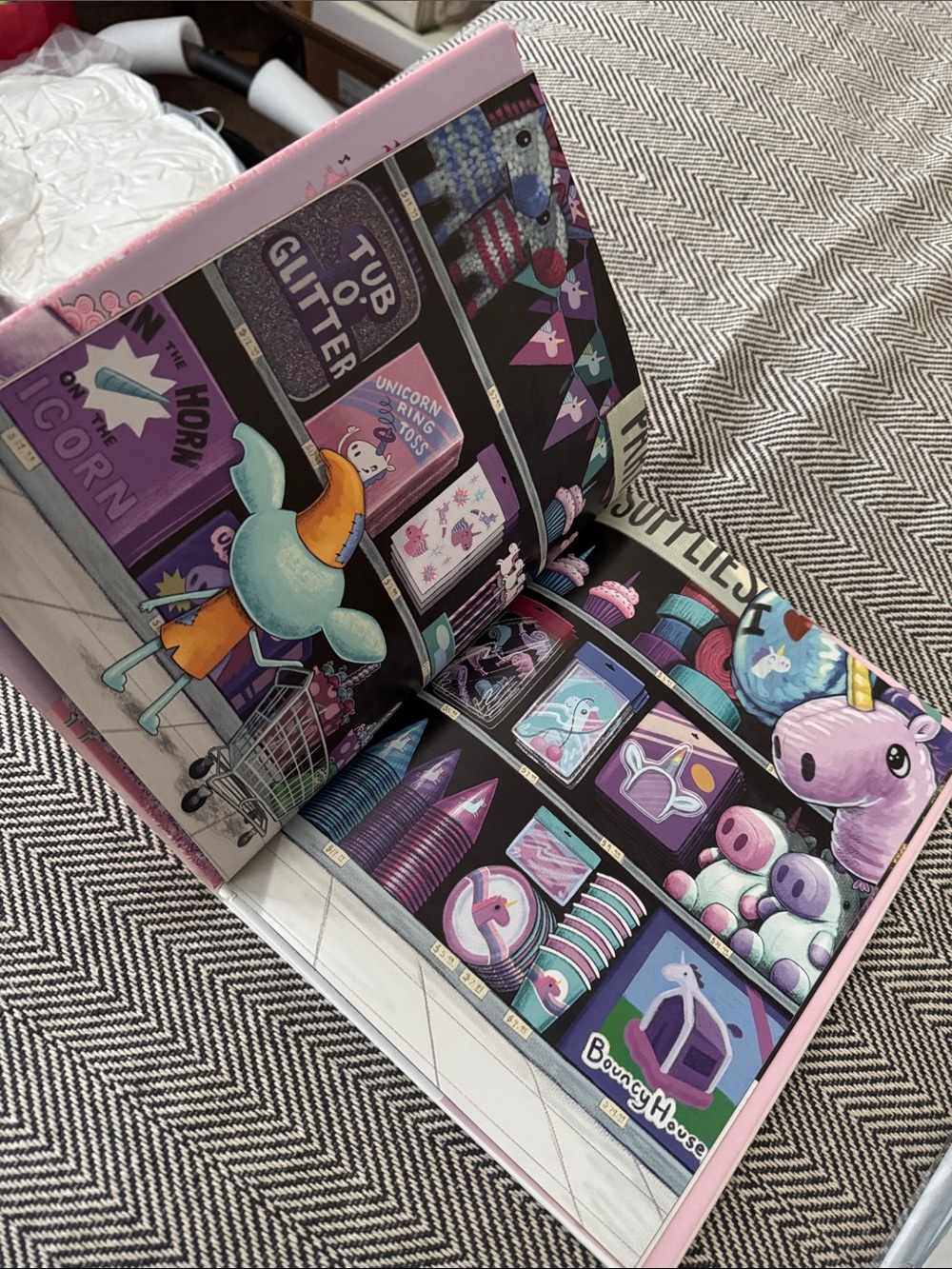 Children's Unicorn Hardcover Book - Pink & Purple Design